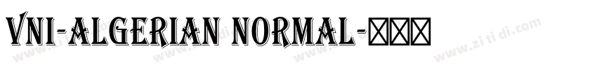 VNI-Algerian Normal字体转换